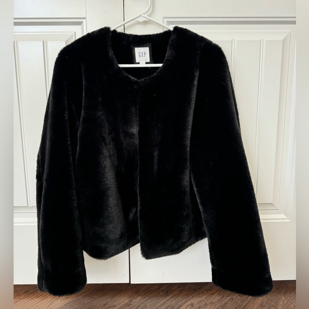 Black Faux Fur Jacket